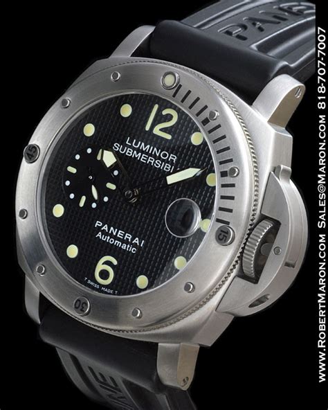 panerai submersible pam 025 titanium|Panerai luminor submersible.